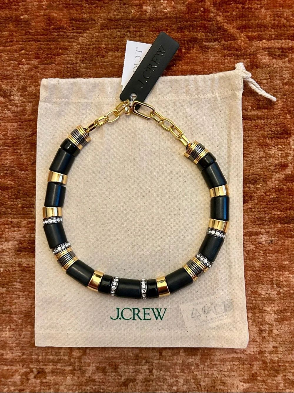J. Crew hand cut stone necklace. - Picture 5 of 9